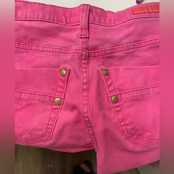 Rock n Republic size 10 pink velvet jeans Kashmere $110 - Picture 7 of 10